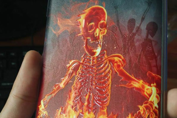 手机壳光油效果